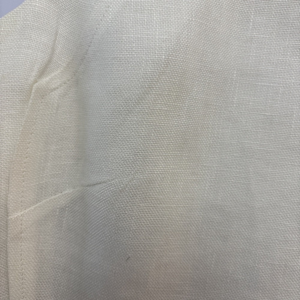 Talbots Signature Irish Linen Ivory Women's Sleeveless Lined Dress Knee Length 4 - Picture 4 of 10